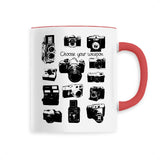 Mug - Appareils Photo Vintage / Choose your Weapon - 6 Coloris - Cadeau Personnalisable - Cadeaux-Positifs.com -Unique-Rouge-