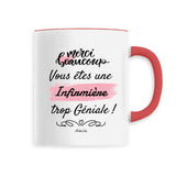 Mug - Merci Infirmière - 6 Coloris - Cadeau Original - Cadeau Personnalisable - Cadeaux-Positifs.com -Unique-Rouge-