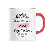 Mug - Merci vous êtes une Kiné trop Géniale - 6 Coloris - Cadeau Personnalisable - Cadeaux-Positifs.com -Unique-Rouge-