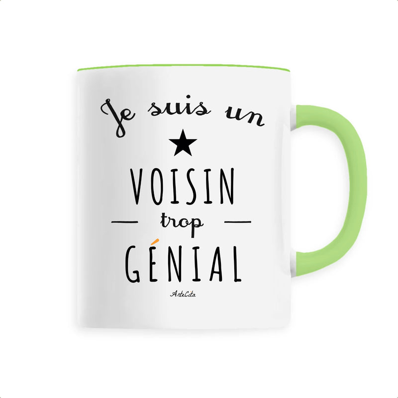 Cadeau anniversaire : Mug - Un Voisin trop Génial - 6 Coloris - Cadeau Original - Cadeau Personnalisable - Cadeaux-Positifs.com -Unique-Vert-