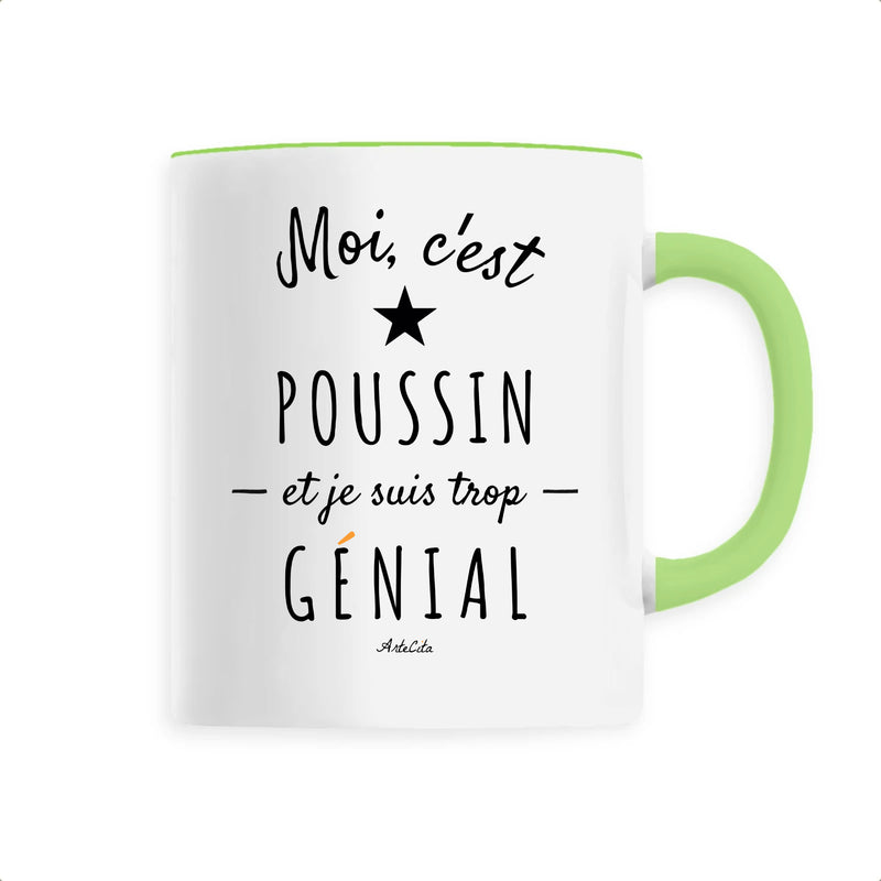 Cadeau anniversaire : Mug - Poussin est trop Génial - 6 Coloris - Cadeau Original - Cadeau Personnalisable - Cadeaux-Positifs.com -Unique-Vert-