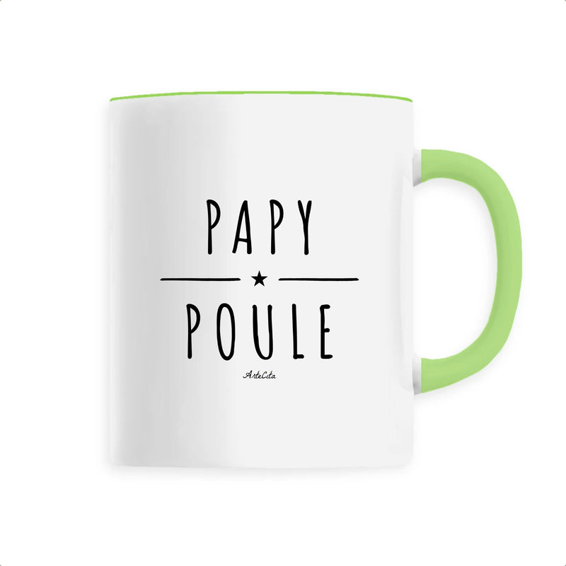Cadeau anniversaire : Mug - Papy Poule - 6 Coloris - Cadeau Original - Cadeau Personnalisable - Cadeaux-Positifs.com -Unique-Vert-