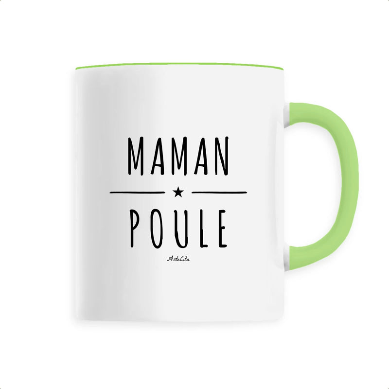 Cadeau anniversaire : Mug - Maman Poule - 6 Coloris - Cadeau Original - Cadeau Personnalisable - Cadeaux-Positifs.com -Unique-Vert-