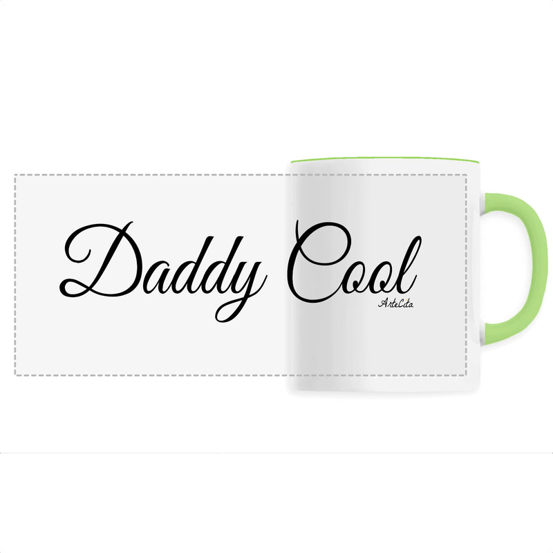 Cadeau anniversaire : Mug - Daddy Cool (Cursif) - Céramique - 6 Coloris - Cadeau Original - Cadeau Personnalisable - Cadeaux-Positifs.com -Unique-Vert-