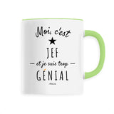 Mug - Jef est trop Génial - 6 Coloris - Cadeau Original - Cadeau Personnalisable - Cadeaux-Positifs.com -Unique-Vert-