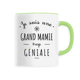 Mug - Une Grand Mamie trop Géniale - 6 Coloris - Cadeau Original - Cadeau Personnalisable - Cadeaux-Positifs.com -Unique-Vert-